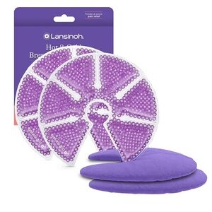 2 Lansinoh Hot & Cold Breast Therapy Packs with Soft Covers